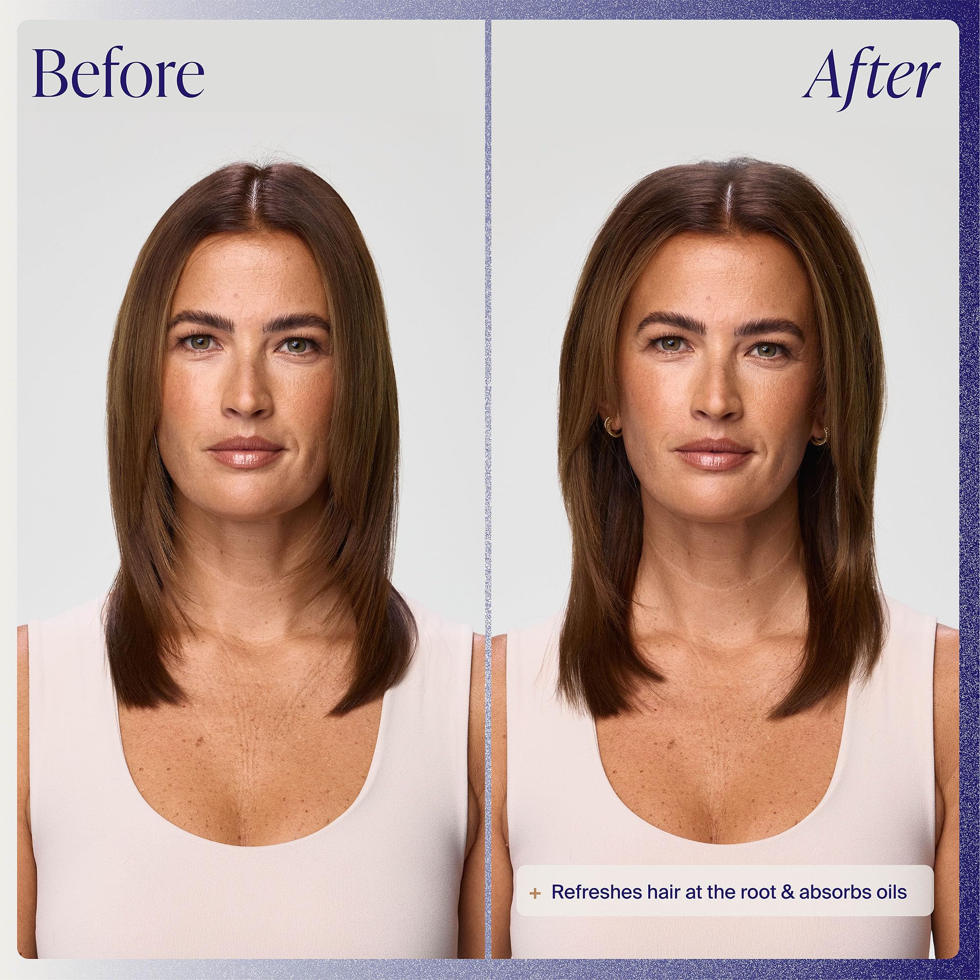 Kenra dry shampoo fine texture close-up highlighting translucent finish