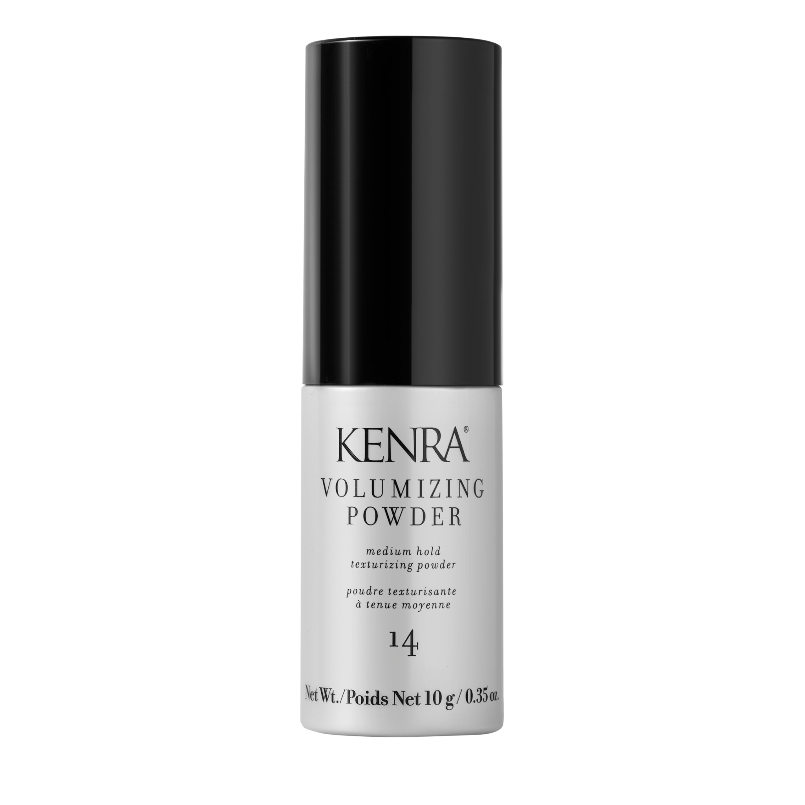 Kenra front packaging showing the volumizing powder for instant lift