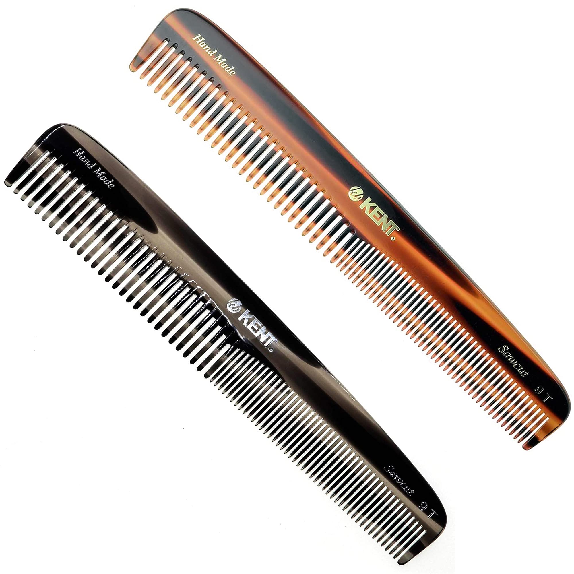 KENT front-packaging tortoise comb showing classic finish and portability