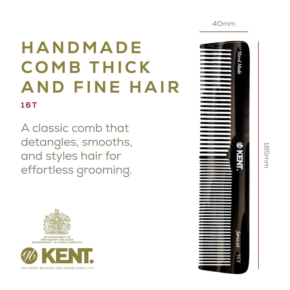 KENT fine-tooth smoothing hair for precise styling and polished finish