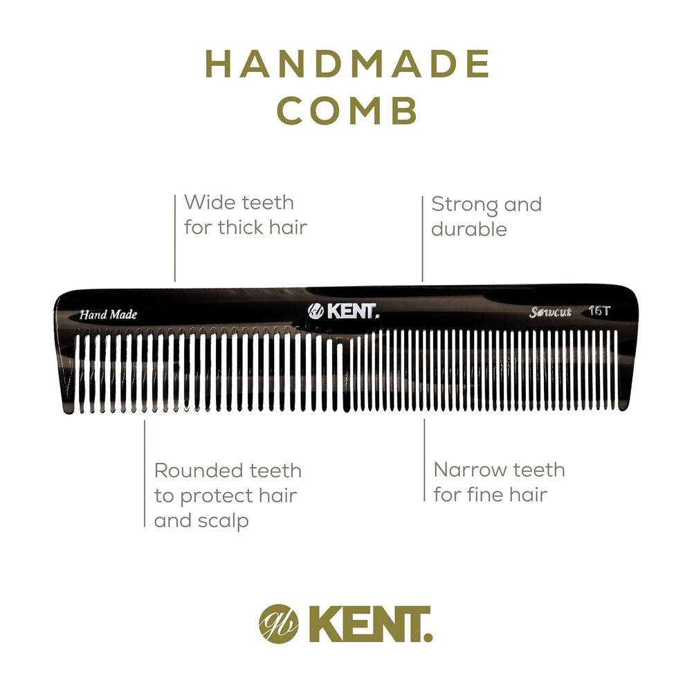 KENT comb beside ruler showing 7.2-inch length for versatile use