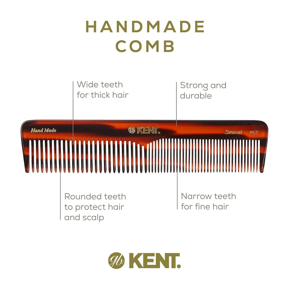 KENT comb wide-tooth detangling curly hair and reducing knots benefit