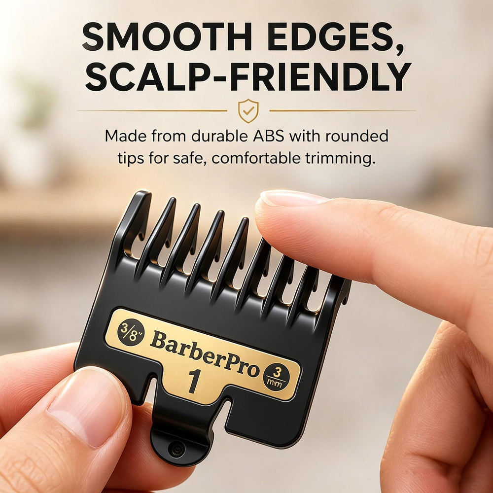 Kepouse guard mounted on BaByliss clipper showing secure fit for precise cuts