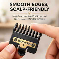 Kepouse guard mounted on BaByliss clipper showing secure fit for precise cuts