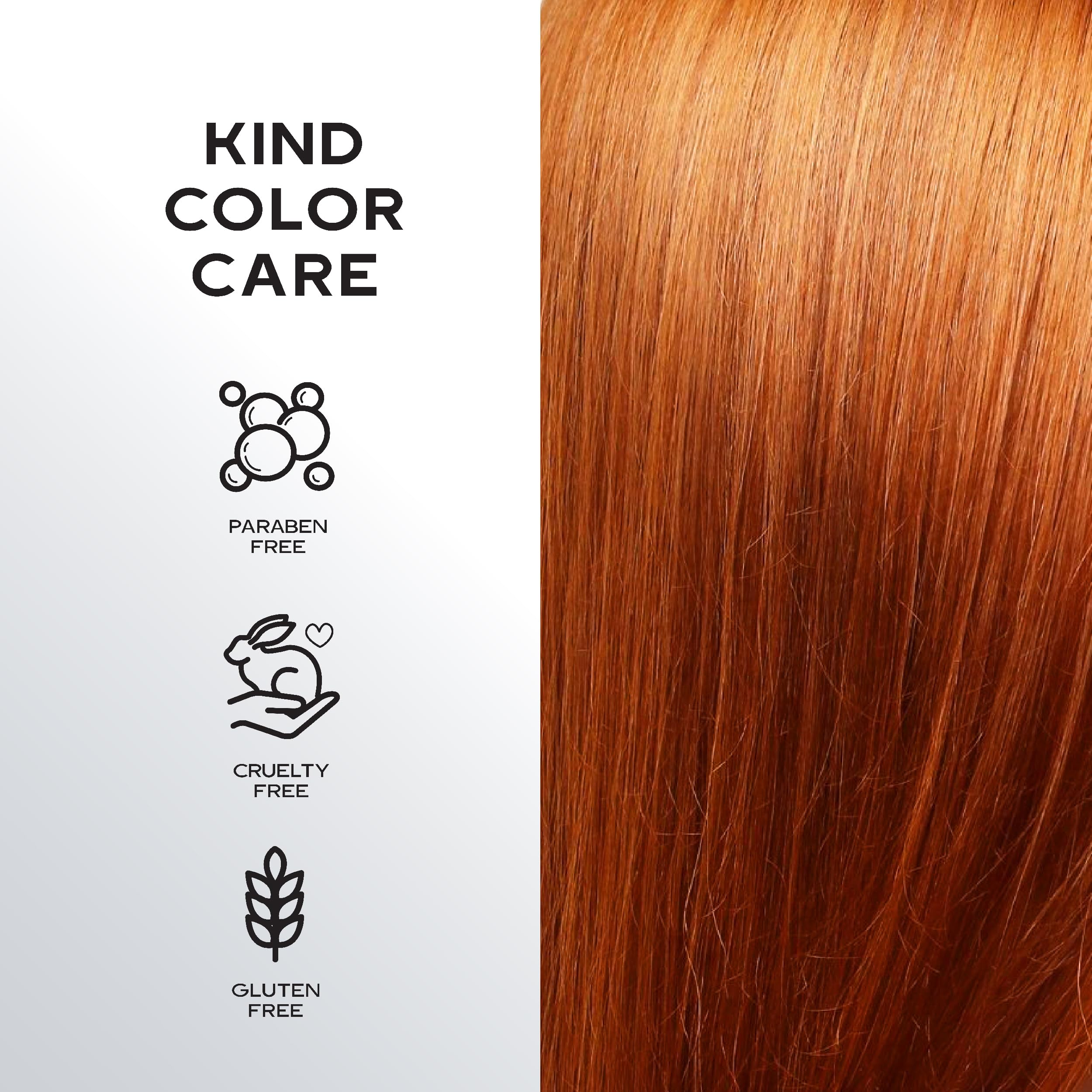 KERACOLOR after blow-dry showing added volume and shine