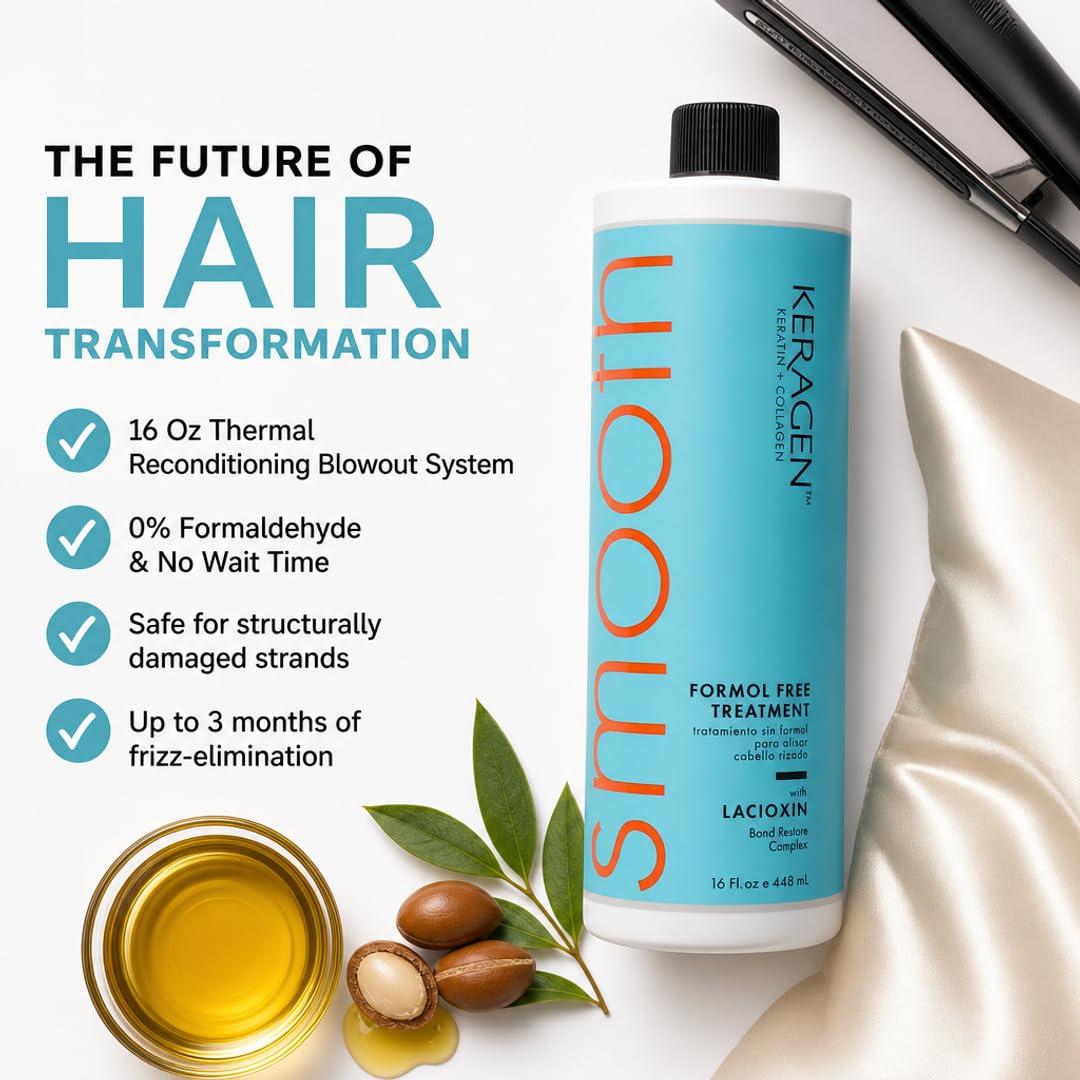 KERAGEN on bathroom counter styled for at-home salon convenience