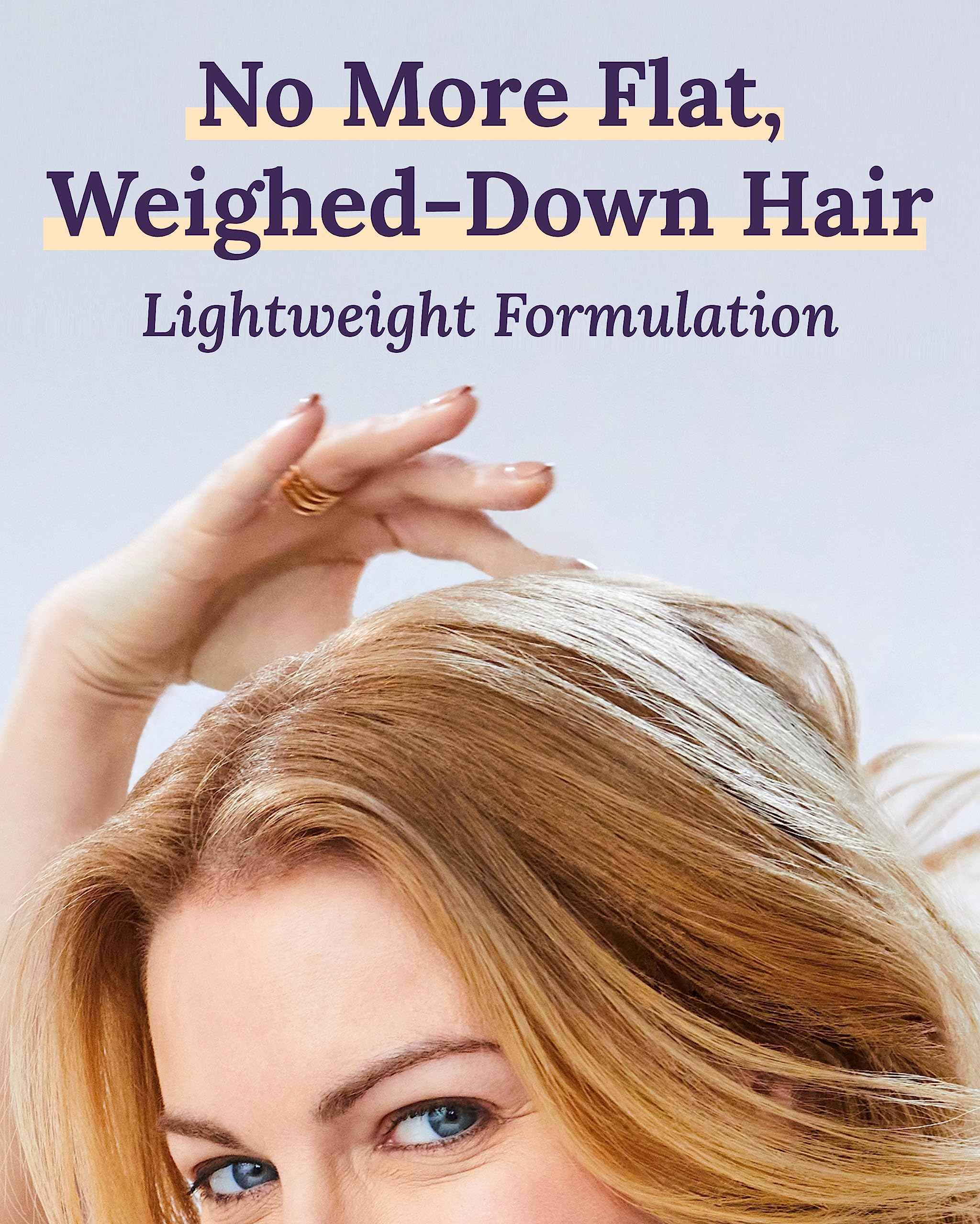 Keranique before and after hair image showing improved volume and reduced breakage