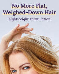 Keranique before and after hair image showing improved volume and reduced breakage