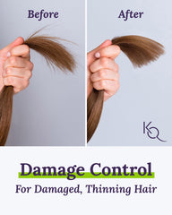 Keranique close-up of keratin-rich formula emphasizing strand strengthening