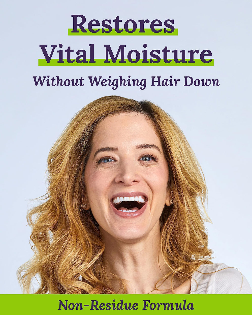 Keranique conditioner creamy texture spread showcasing hydration and slip