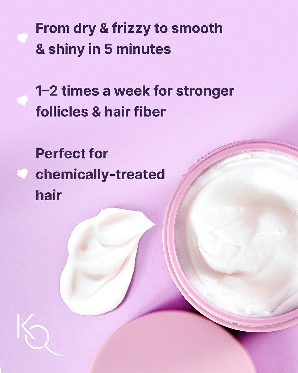 Keranique cream texture close-up demonstrating rich hydration