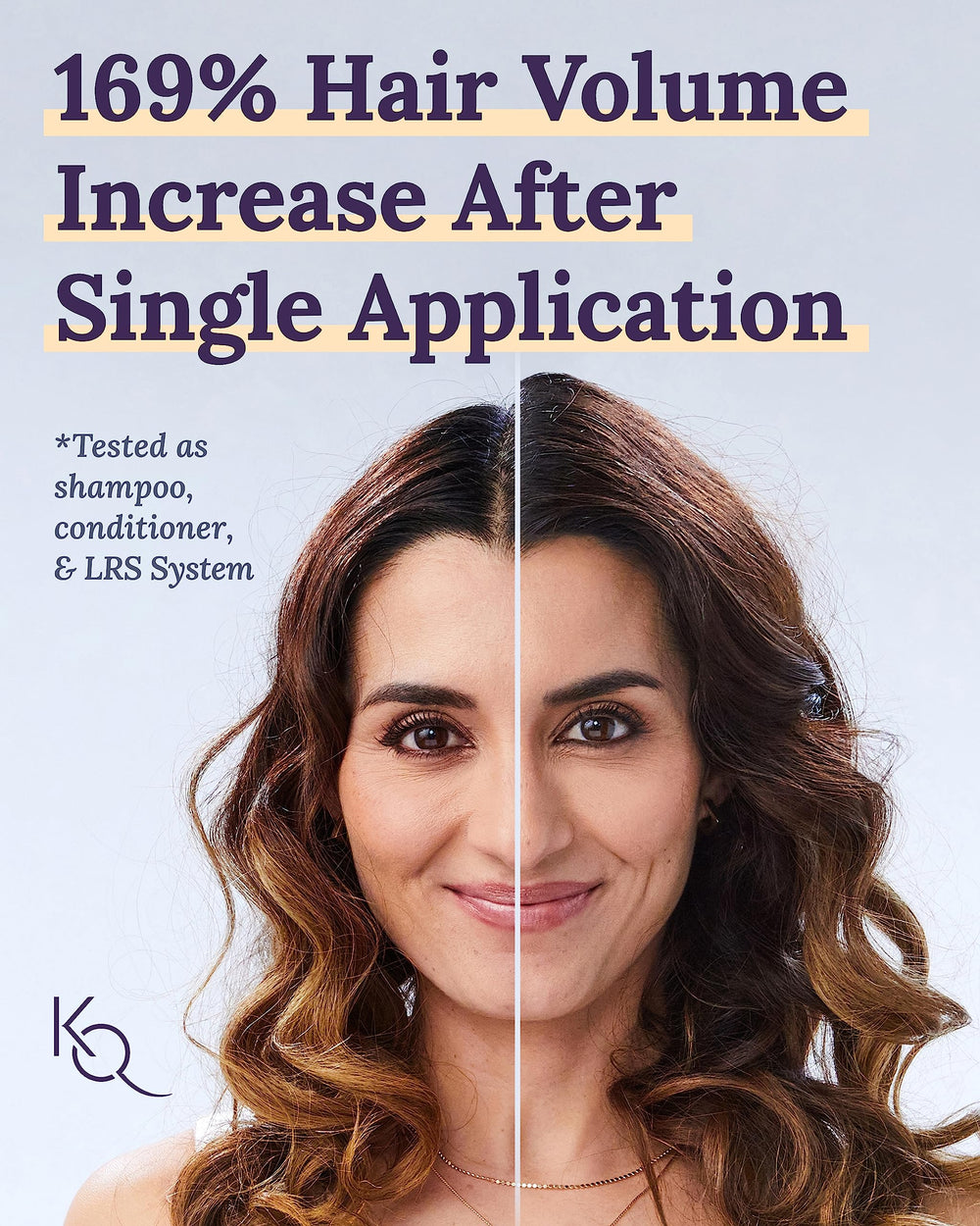 Keranique creamy gel texture close-up demonstrating lightweight body