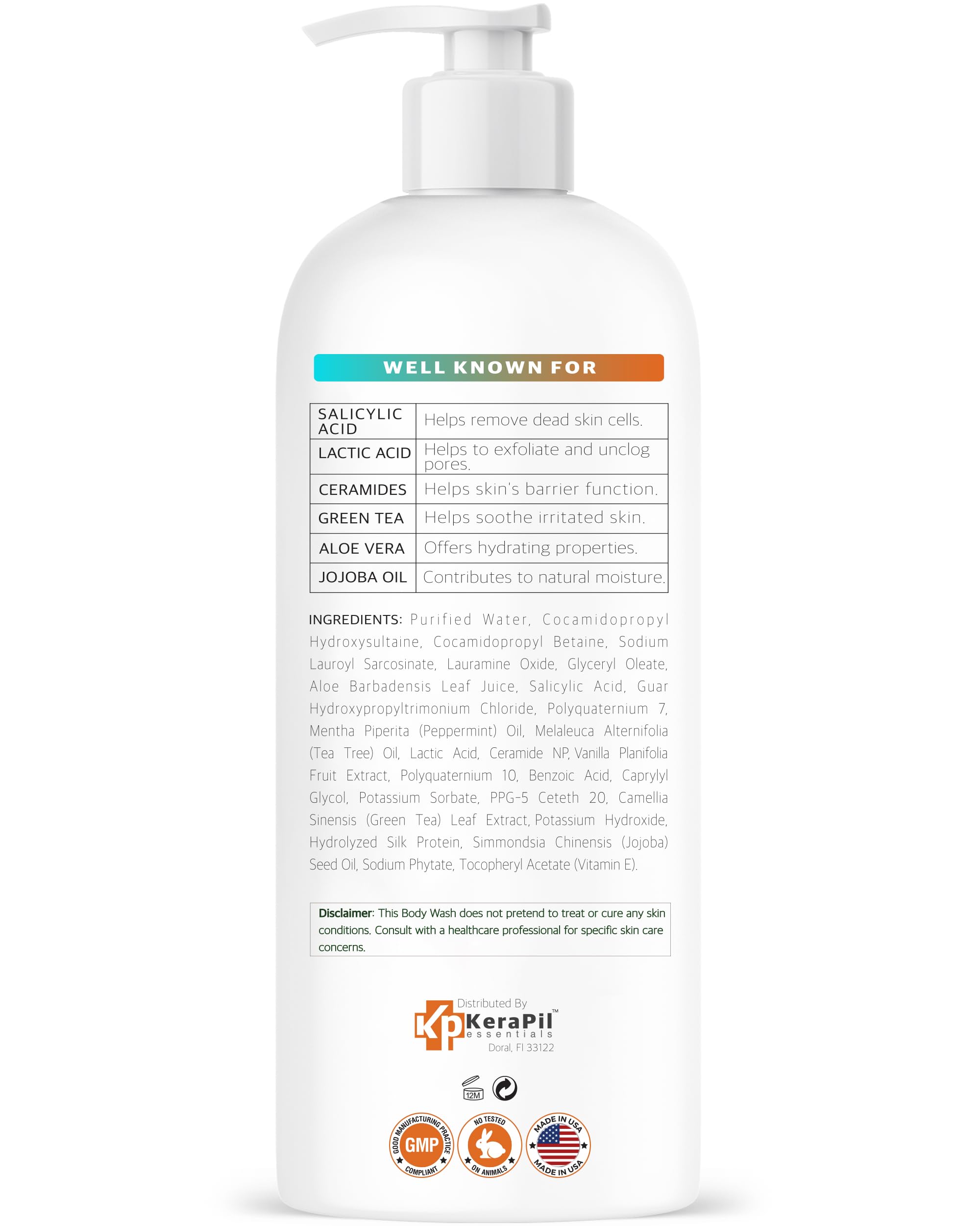 KERAPIL bottle on bath shelf lifestyle scene promoting daily routine use
