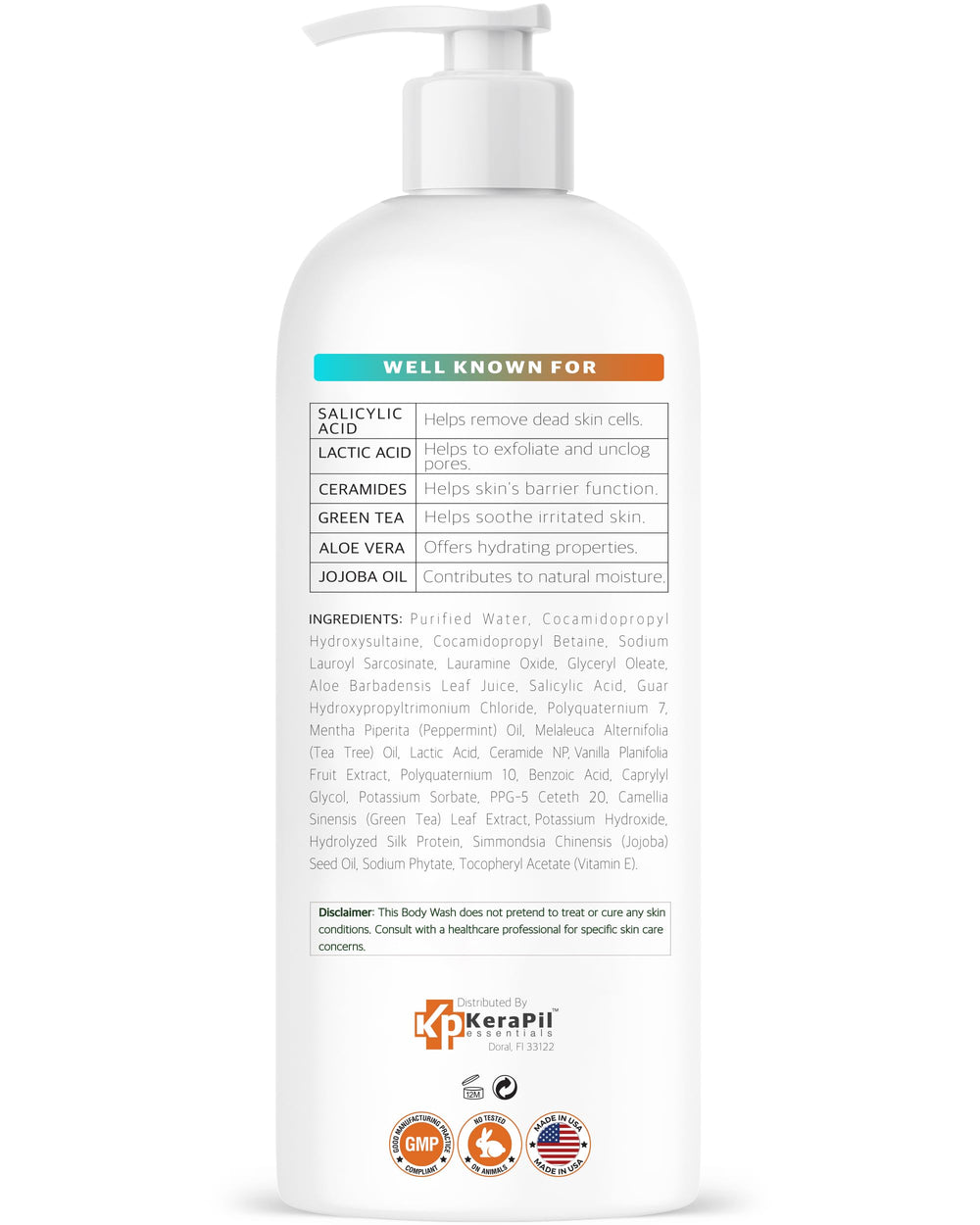 KERAPIL bottle on bath shelf lifestyle scene promoting daily routine use