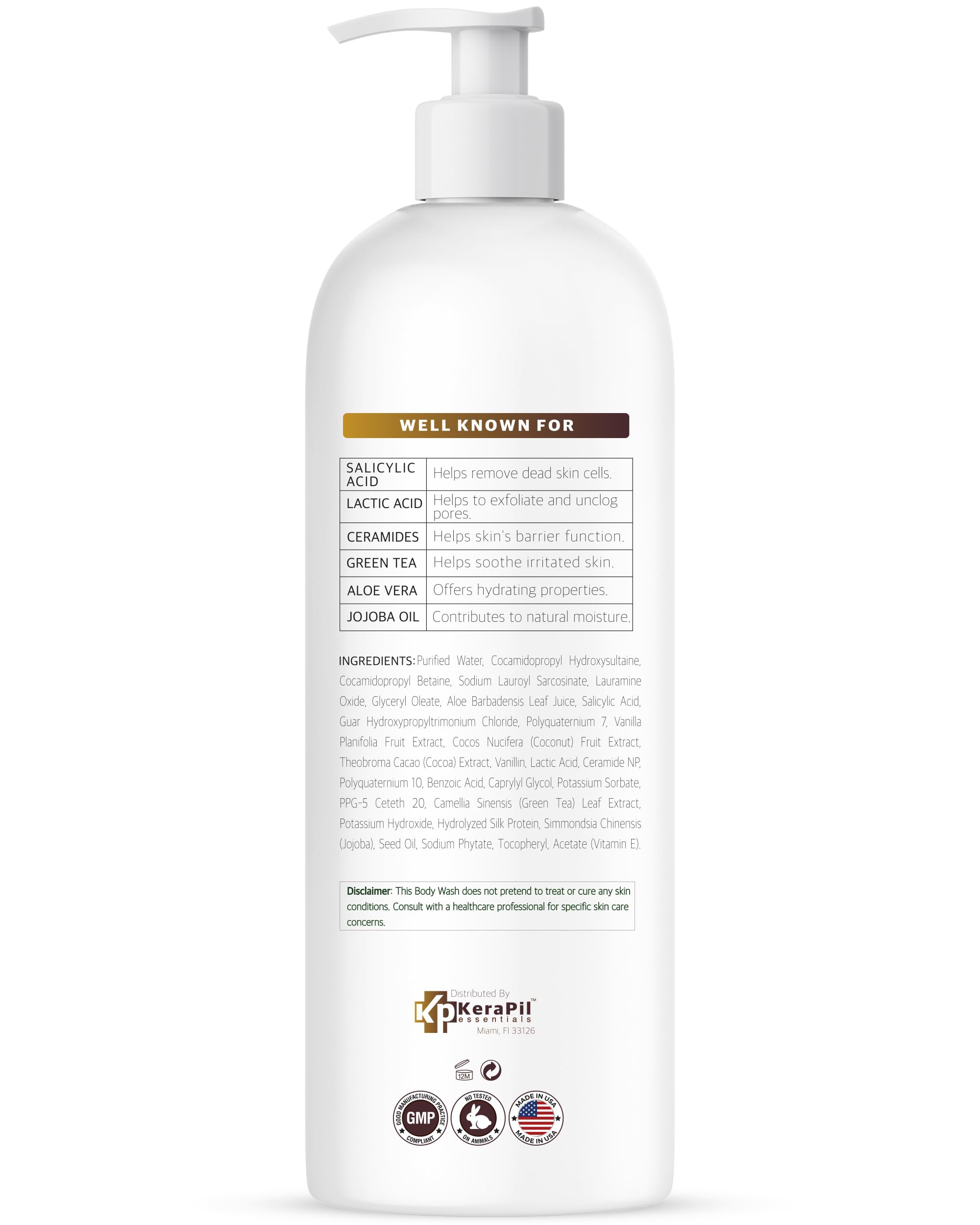 KERAPIL coconut and vanilla elements representing pleasant scent benefit