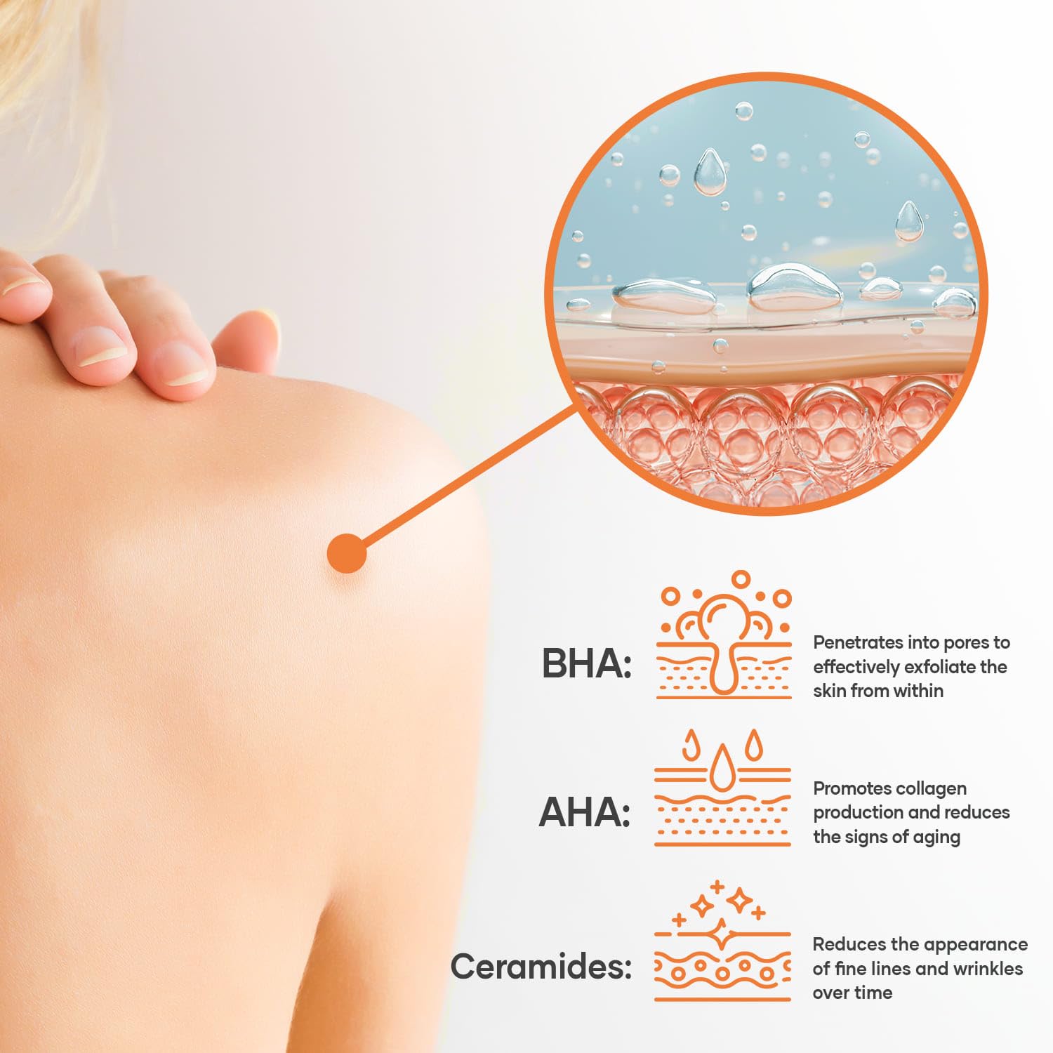 KERAPIL lather on skin in shower demonstrating gentle cleansing action