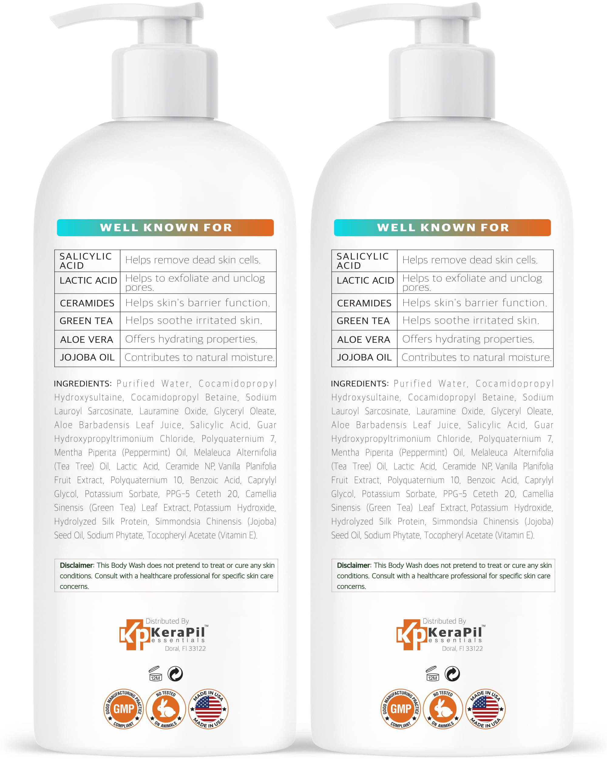 KERAPIL lifestyle bathroom shelf suggesting routine-friendly design
