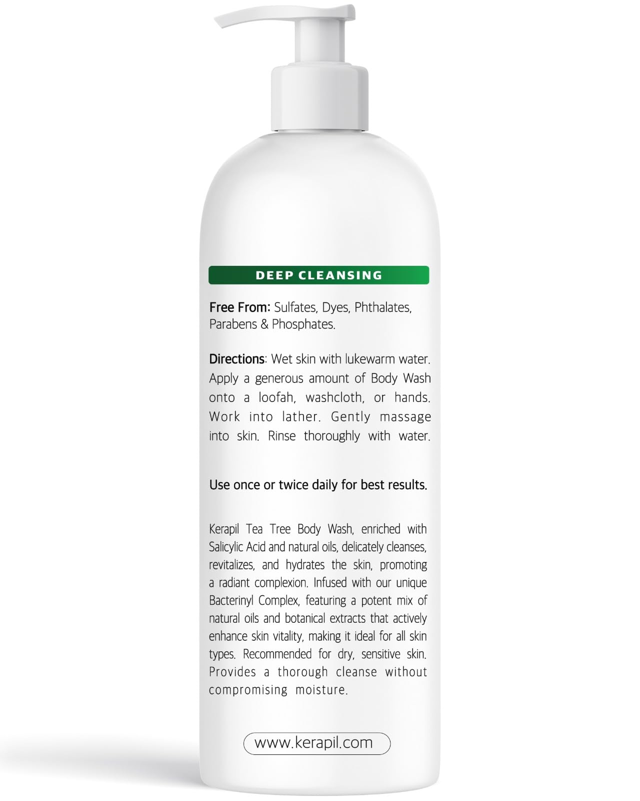 KERAPIL bottle on bathroom shelf with towels, suggesting everyday routine convenience