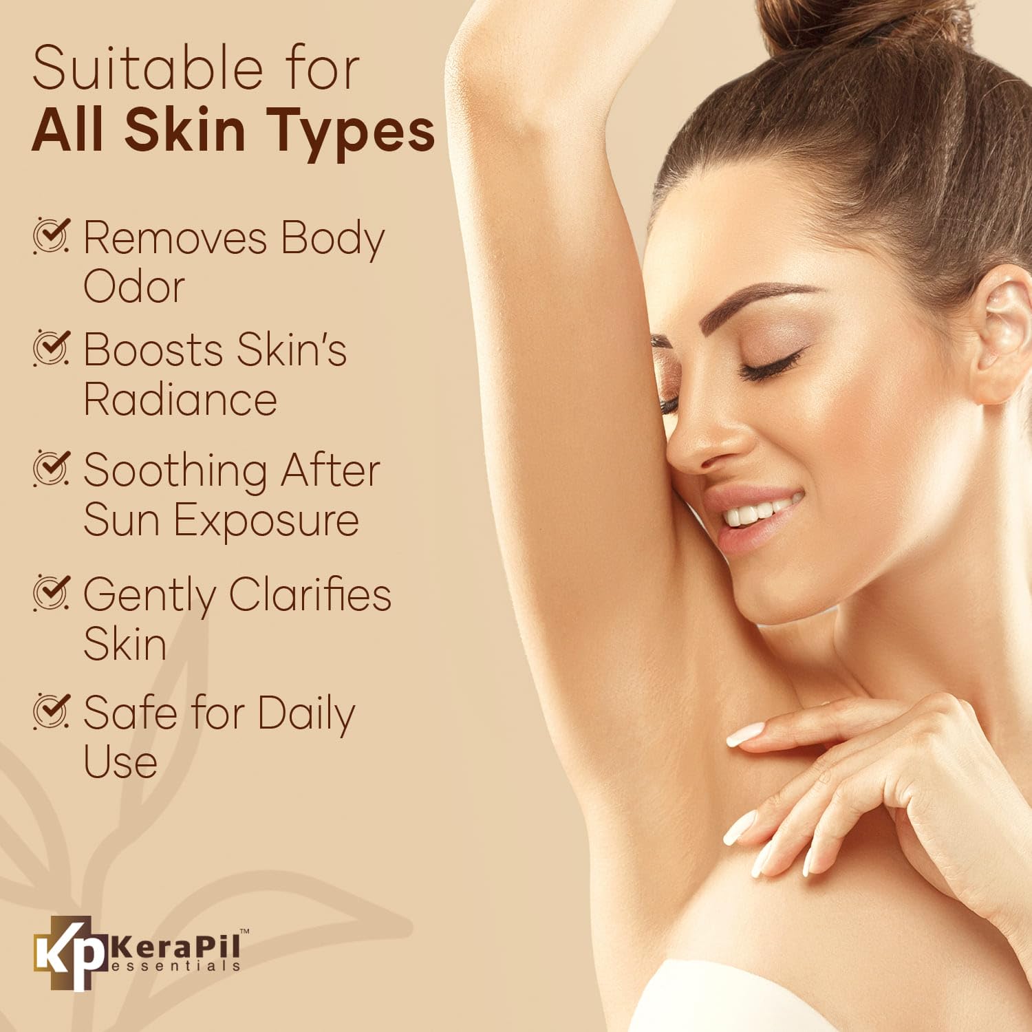 KERAPIL ingredient highlight visual showing ceramides and hydration benefit