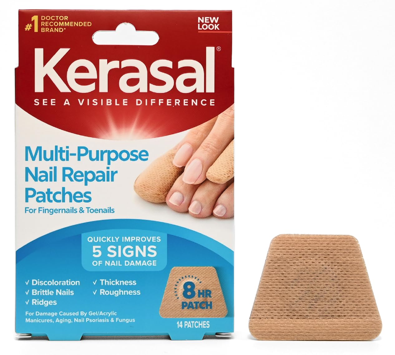Kerasal front packaging showing product benefits and 14-count box