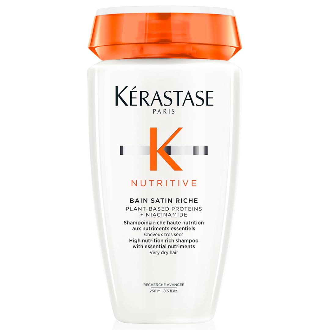 KÉRASTASE front bottle view showing product and elegant design for premium care