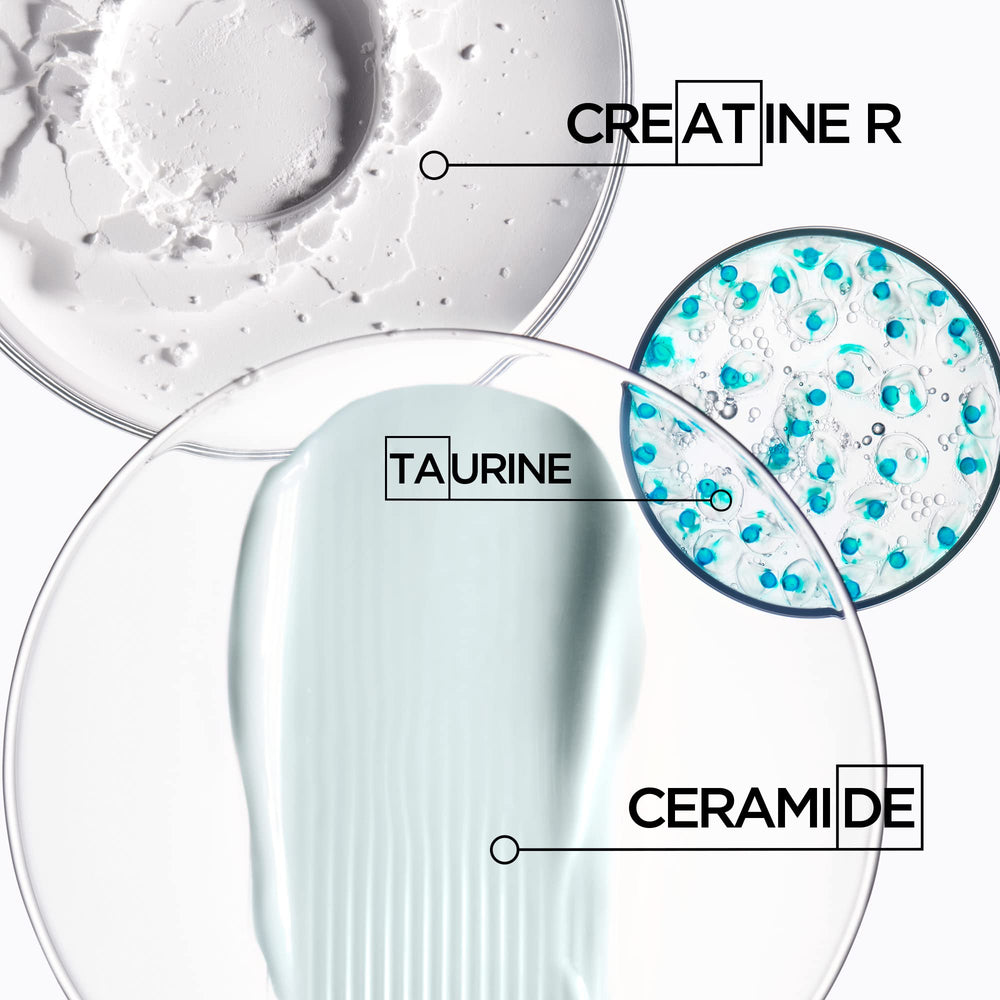 KÉRASTASE before and after ends comparison illustrating sealed split ends benefit