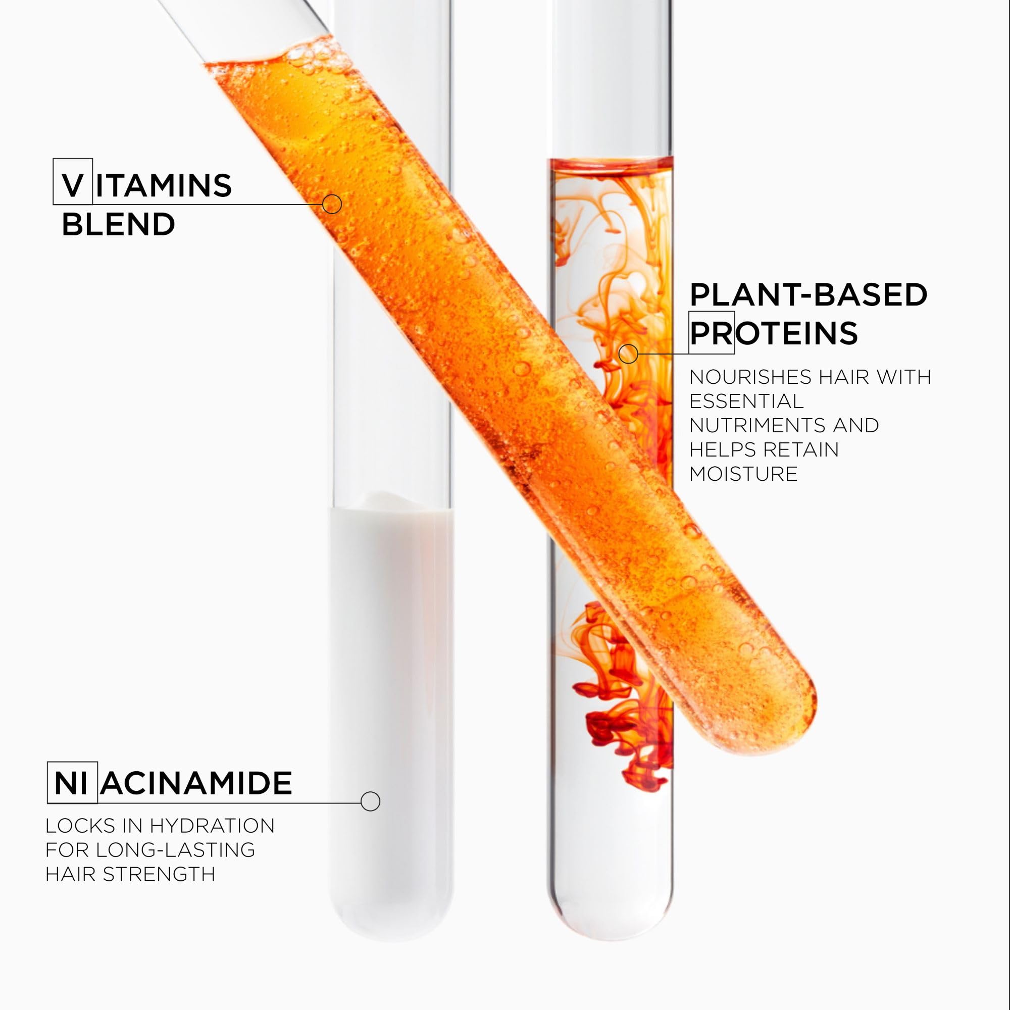 KÉRASTASE before and after shine comparison illustrating improved gloss and smoothness