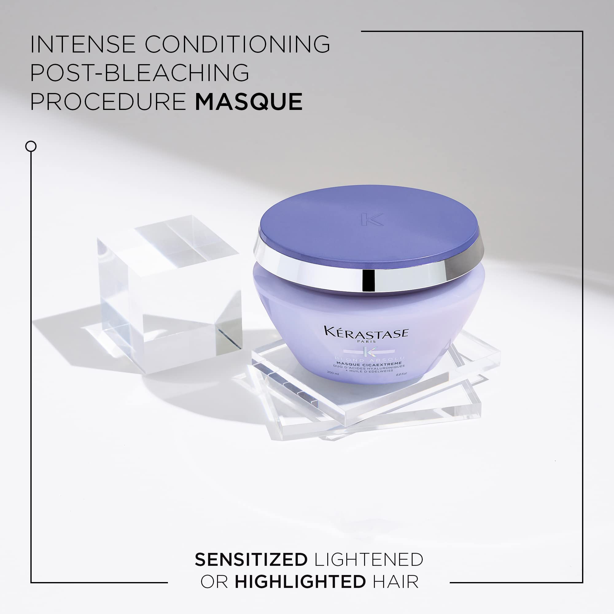 KÉRASTASE open jar texture highlighting creamy mask hydration