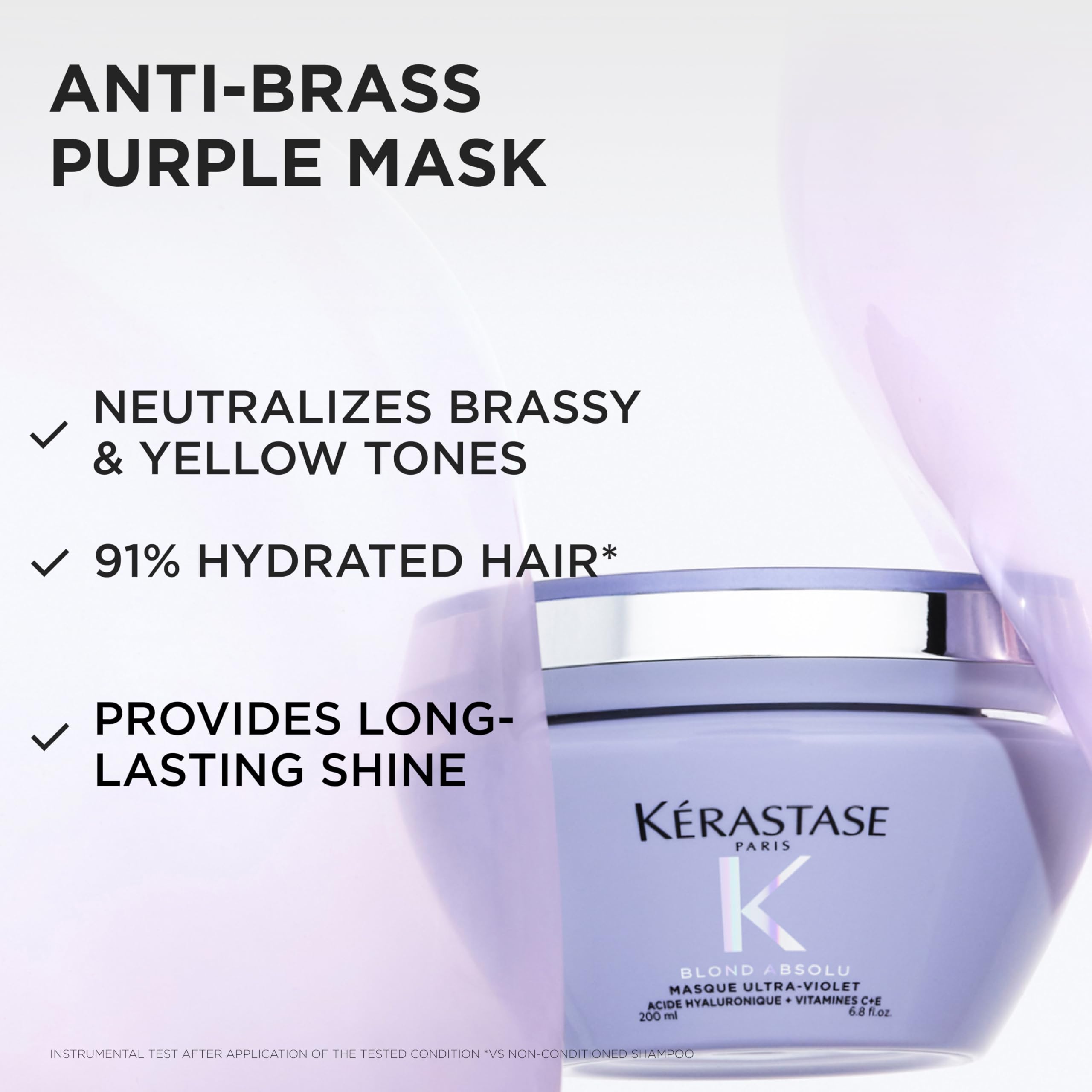 KÉRASTASE open mask purple texture up close demonstrating pigment-rich formula