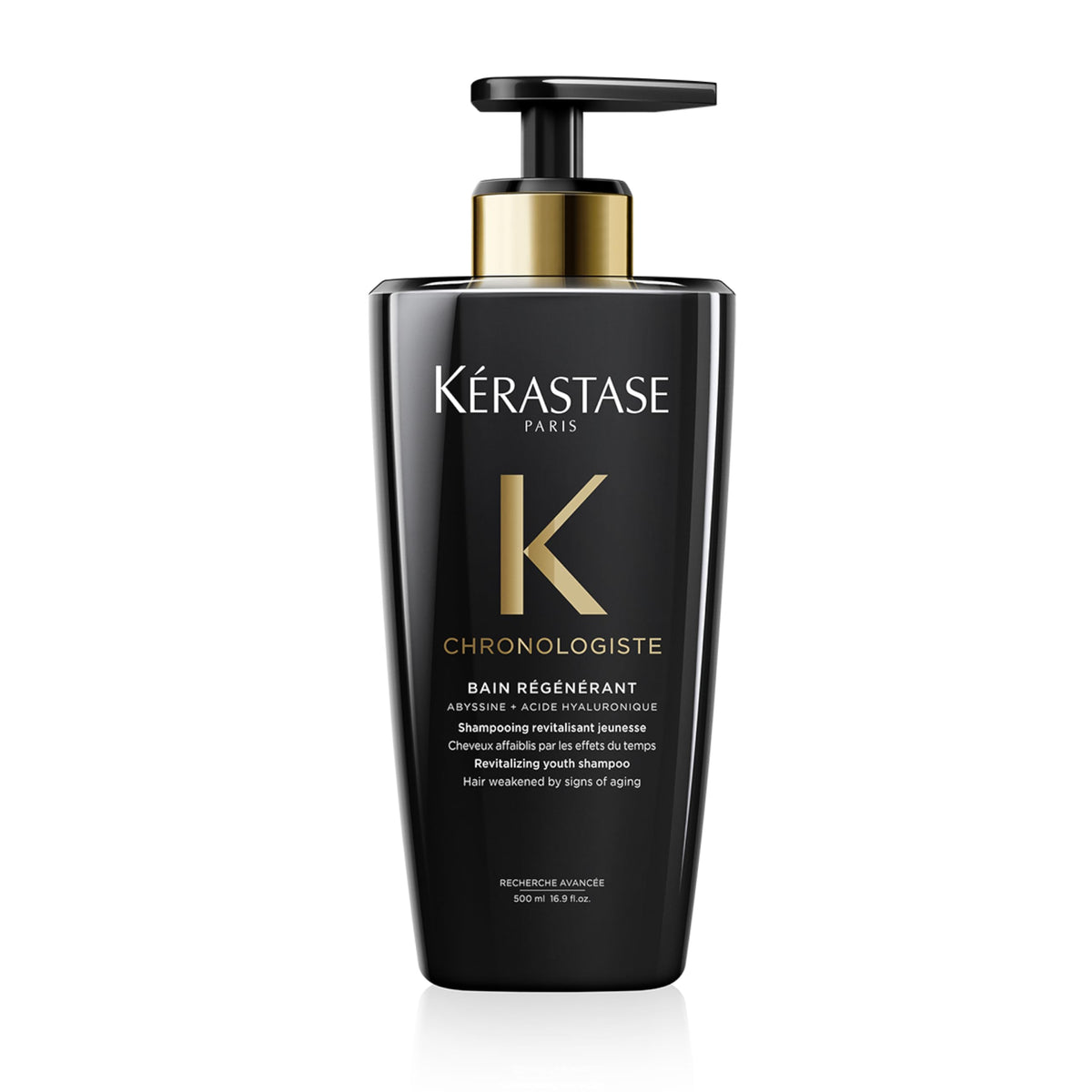 KÉRASTASE front bottle showing product and branding for elegance and clarity