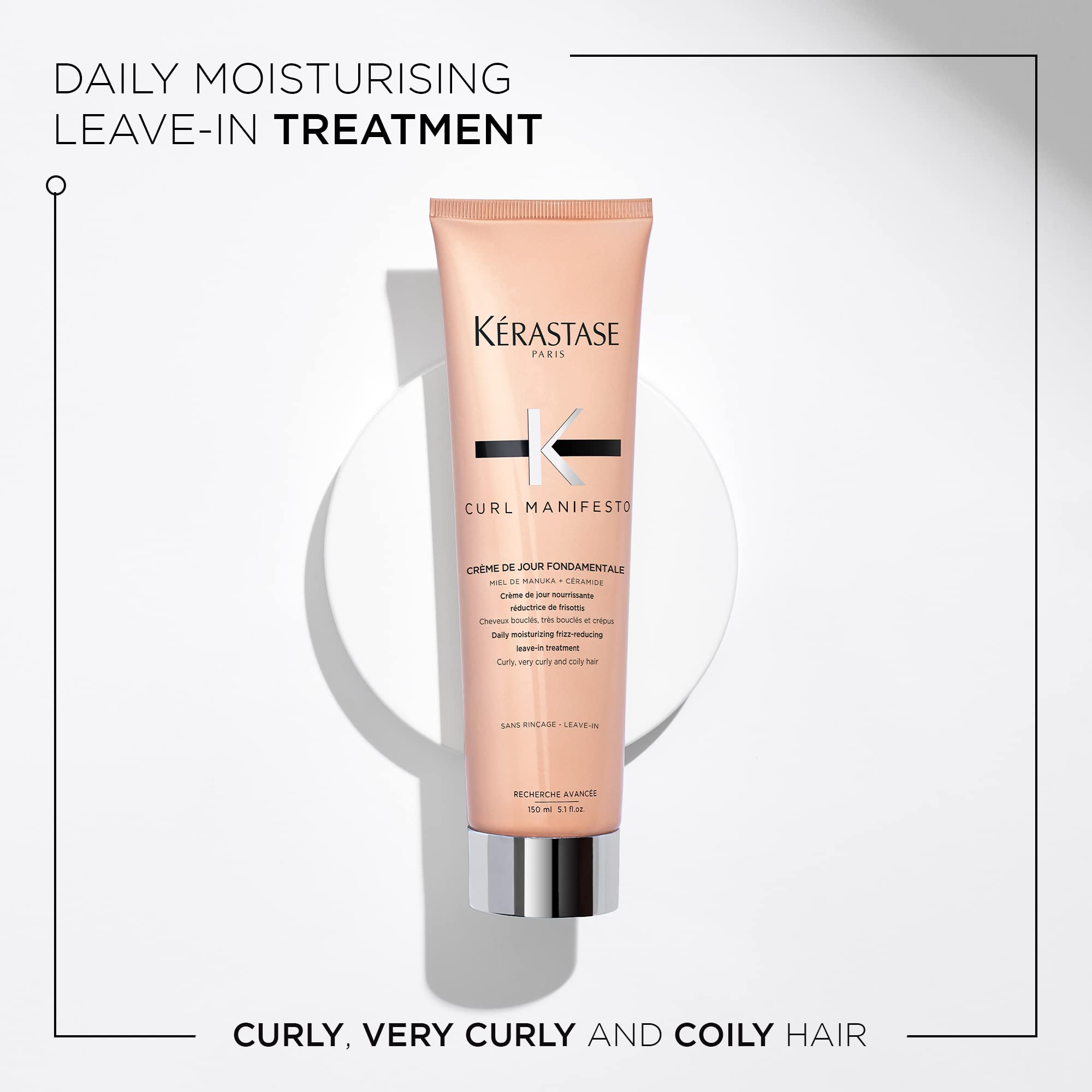 KÉRASTASE close-up of cream texture demonstrating lightweight hydration
