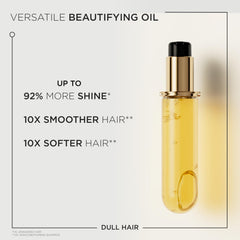 KÉRASTASE oil texture close-up highlighting lightweight, non-greasy finish