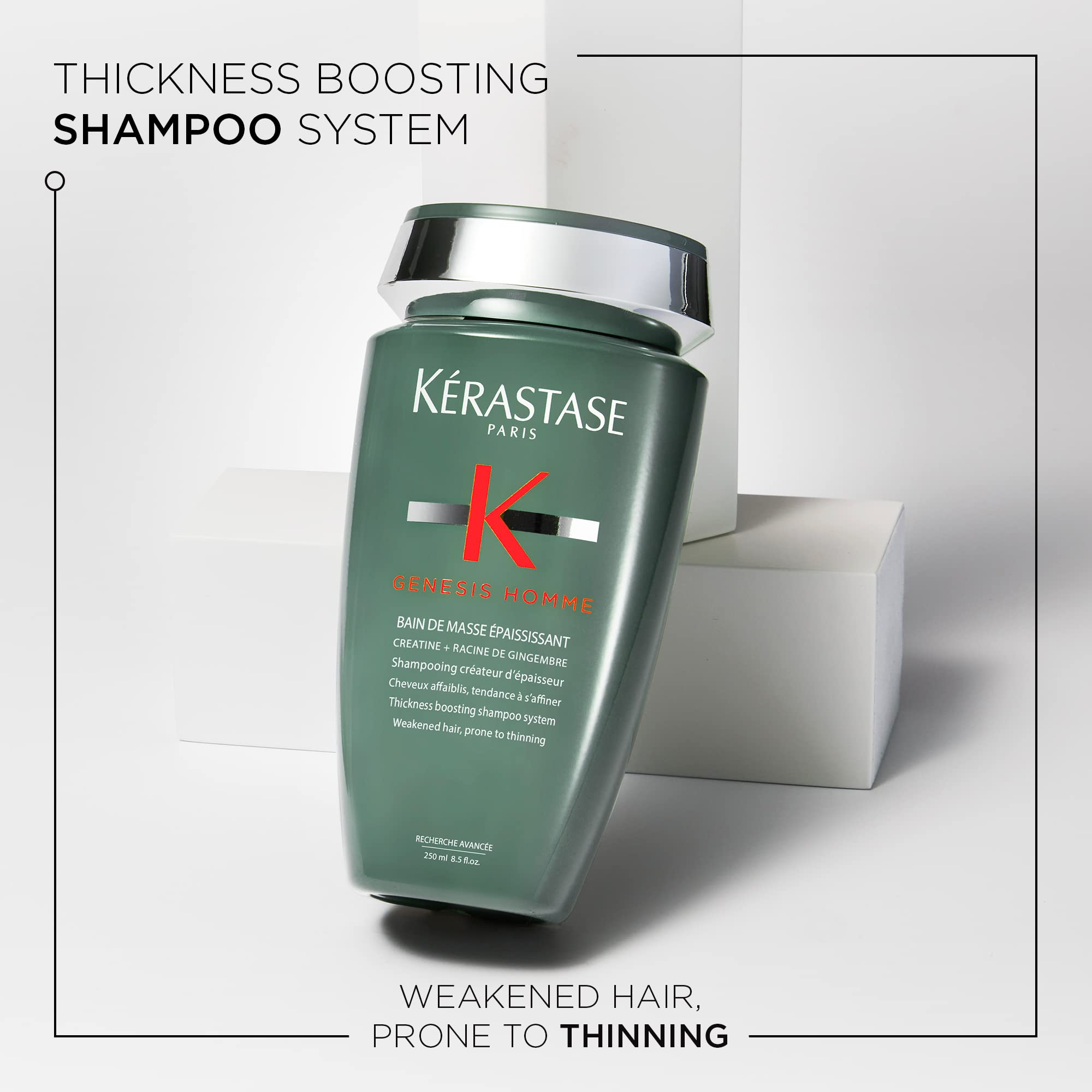 KÉRASTASE label back with ingredients list for informed product use