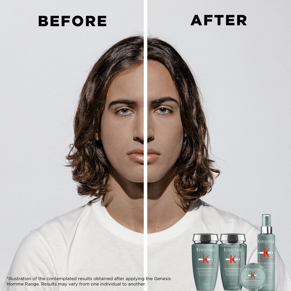KÉRASTASE shampoo lather close-up showing thickening texture benefit