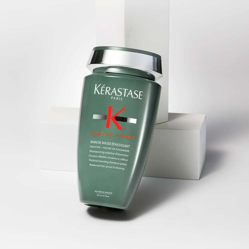 KÉRASTASE paired with thickening spray showing combined styling benefits