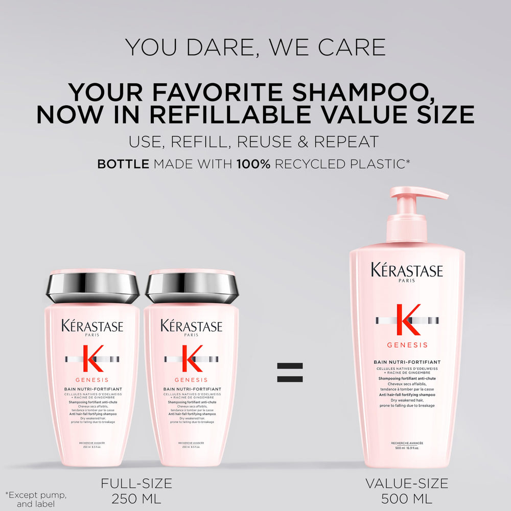 KÉRASTASE foam texture demonstrating gentle lather and clean feel benefit