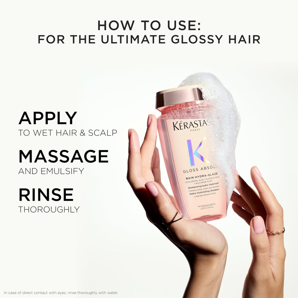 KÉRASTASE back label with ingredients list suggesting transparency and key actives