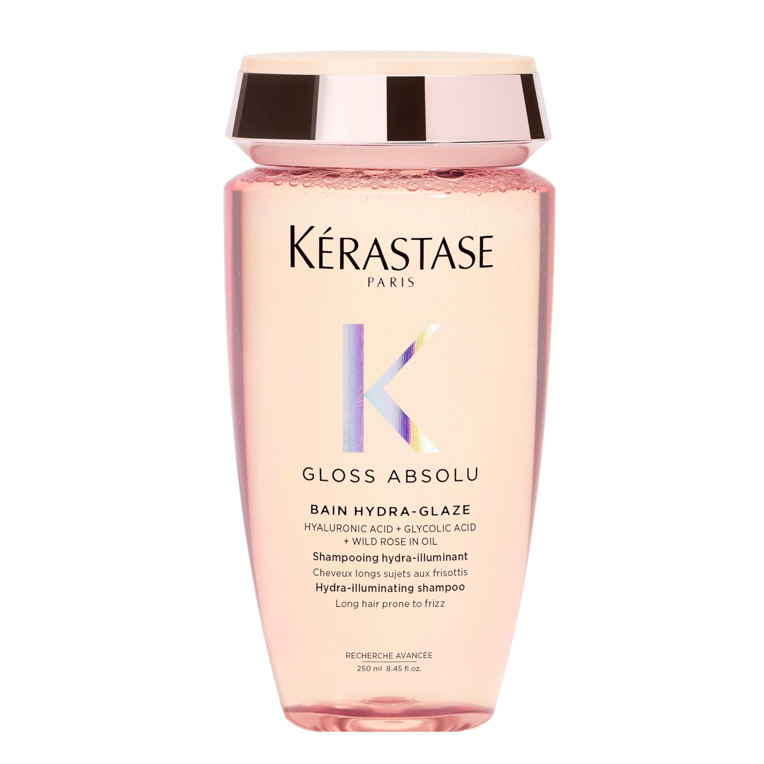 KÉRASTASE front bottle view showing product for glossy hair benefits