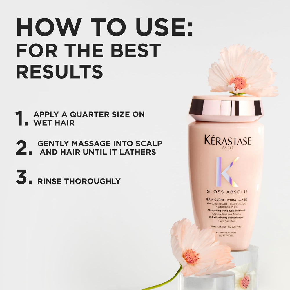 KÉRASTASE product styled on bathroom shelf suggesting luxury routine