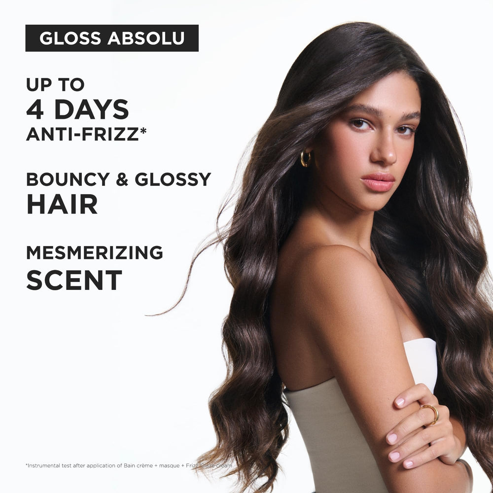 KÉRASTASE shampoo paired with masque showing complete gloss routine