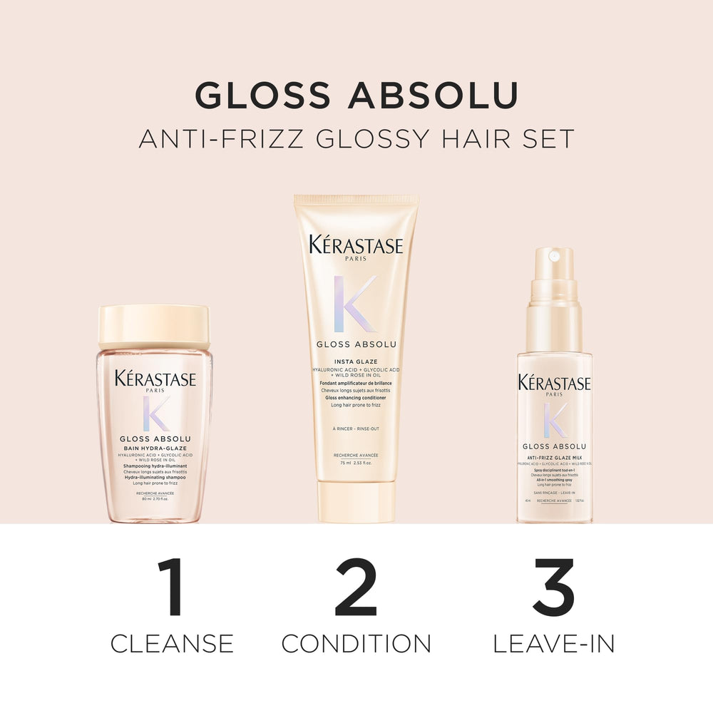 KÉRASTASE shampoo pump close-up demonstrating easy dispensing and cleansing control