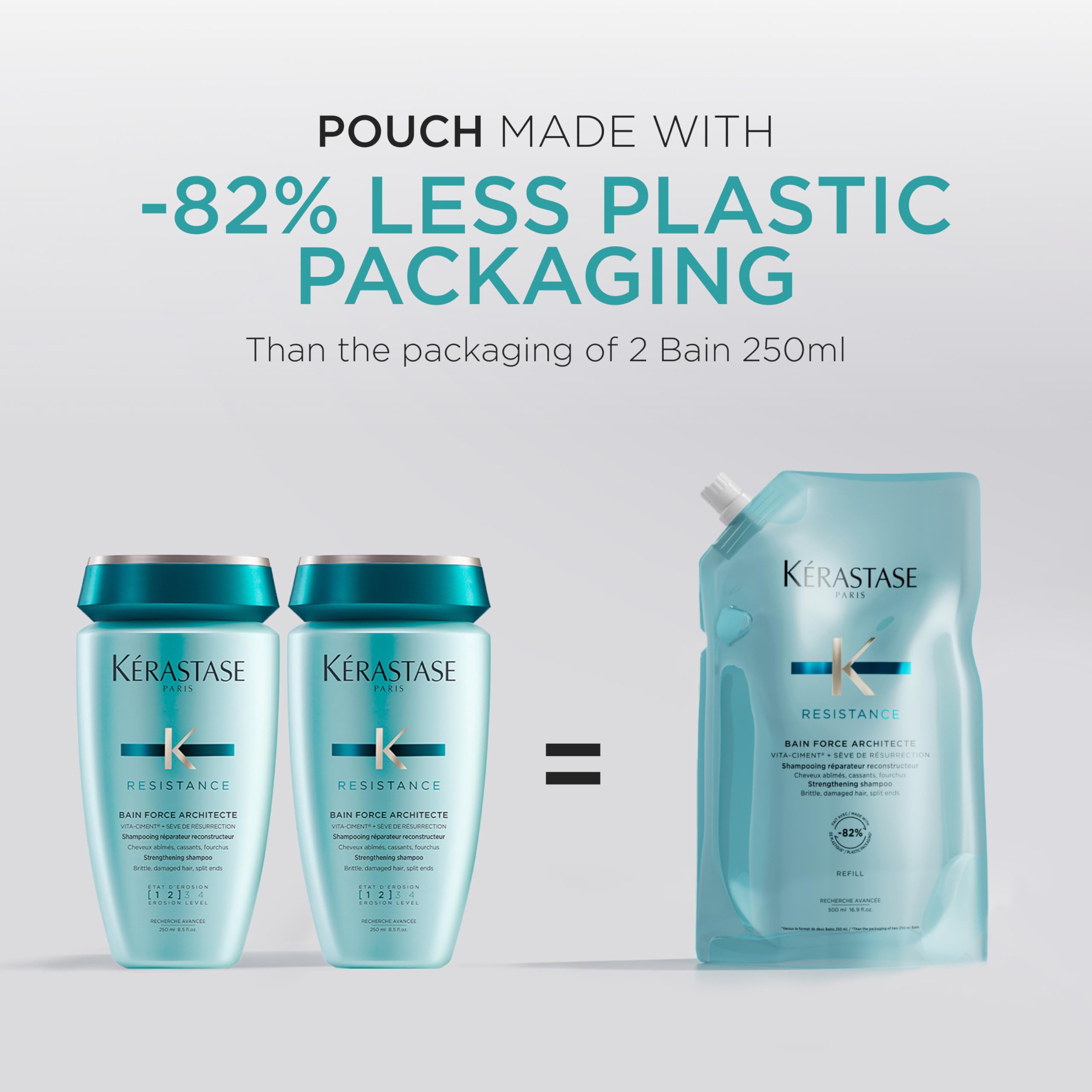 KÉRASTASE hair after use smooth and shiny improved manageability