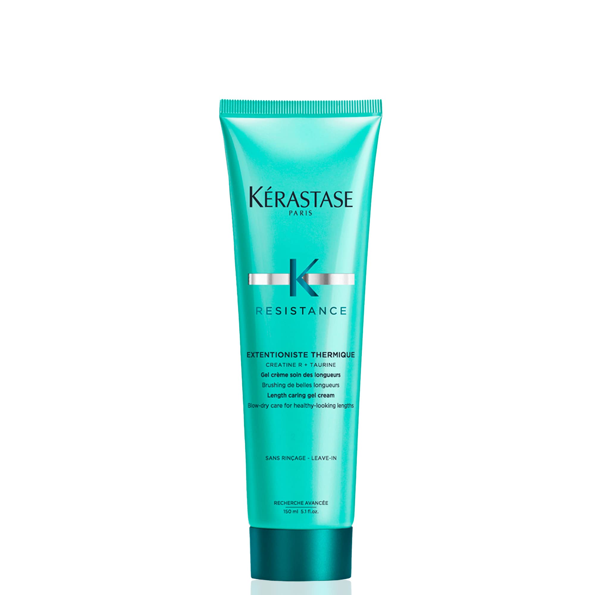 KÉRASTASE on bathroom shelf in lifestyle scene implying daily routine benefit