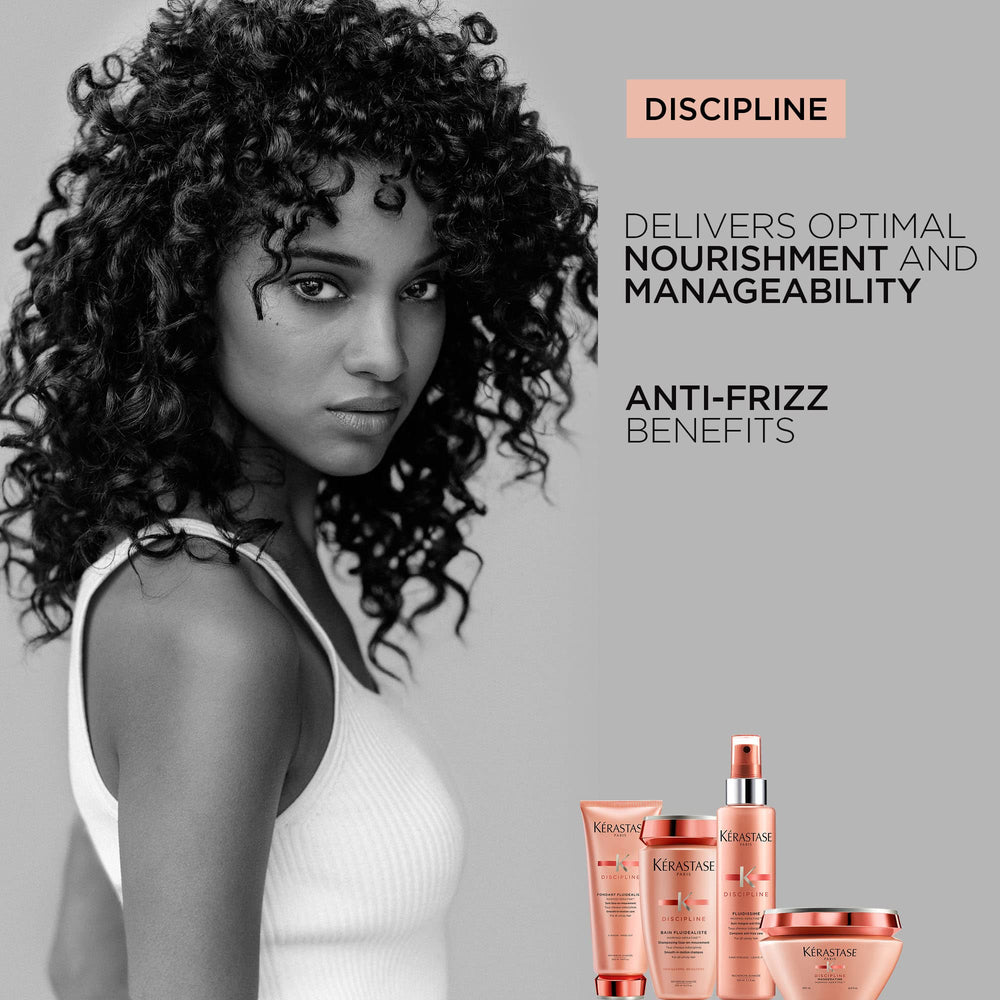 KÉRASTASE being applied to damp hair for easier detangling and softness