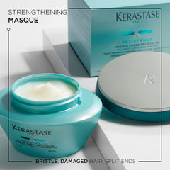 KÉRASTASE close-up of mask texture illustrating creamy consistency and nourishing feel