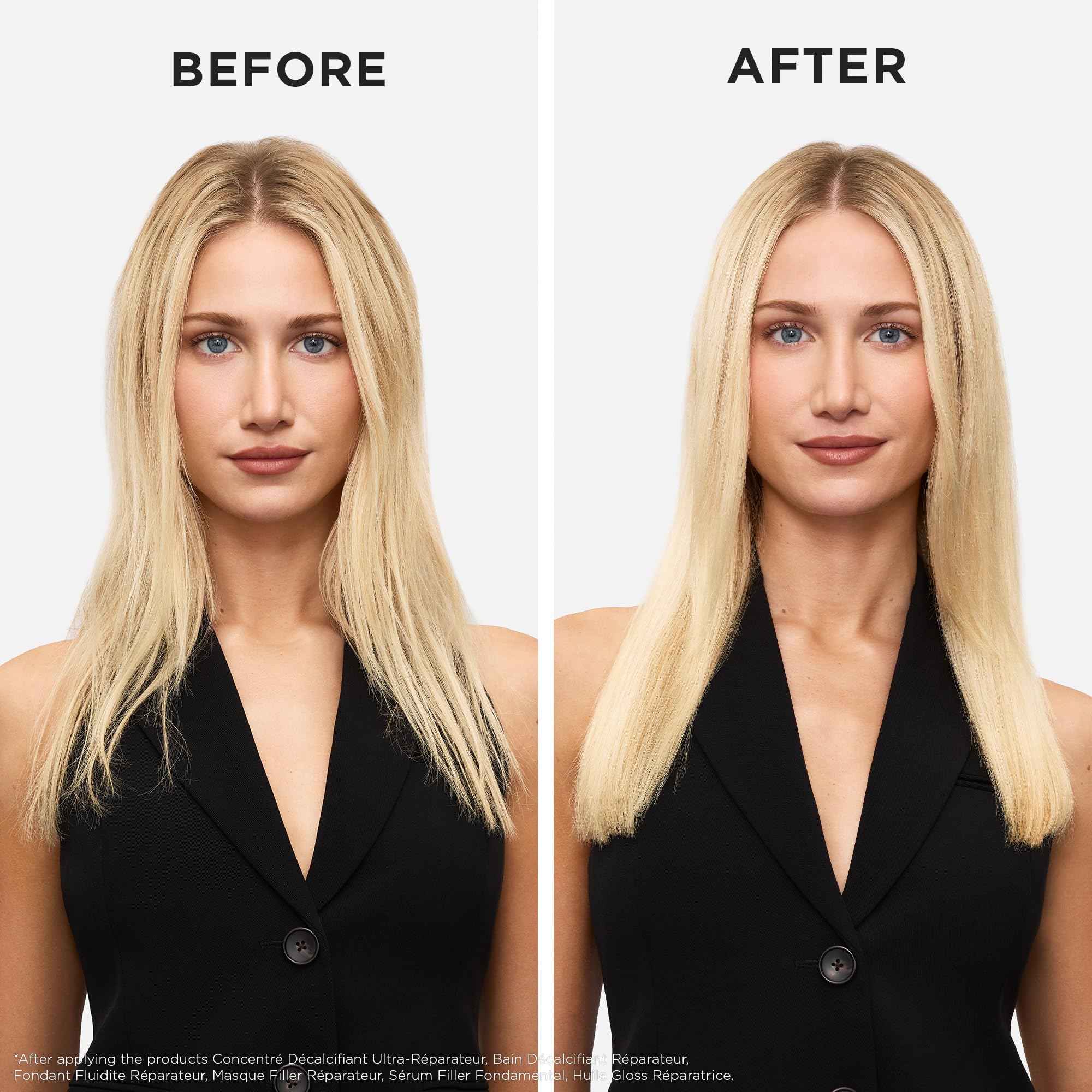 KÉRASTASE in-hand application on damp hair improving manageability