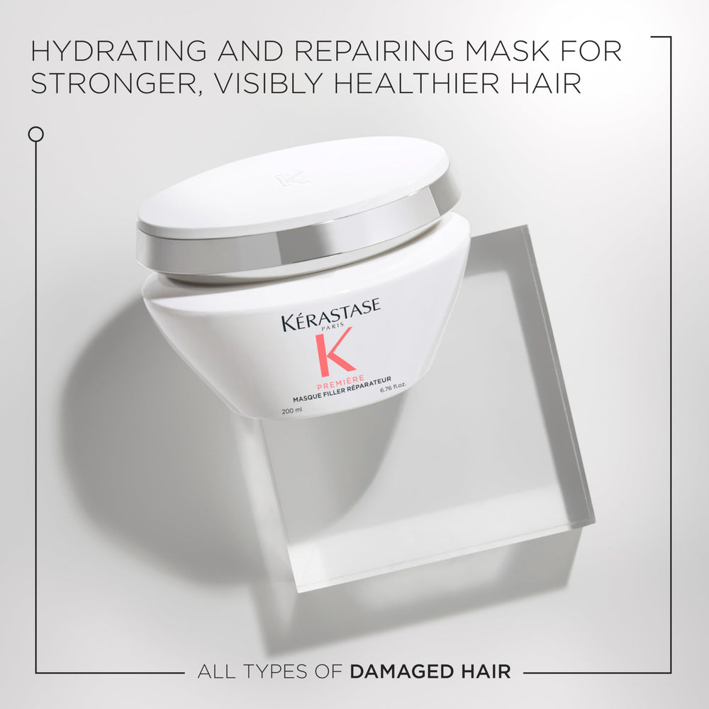 KÉRASTASE creamy mask texture close-up conveying rich hydration benefits