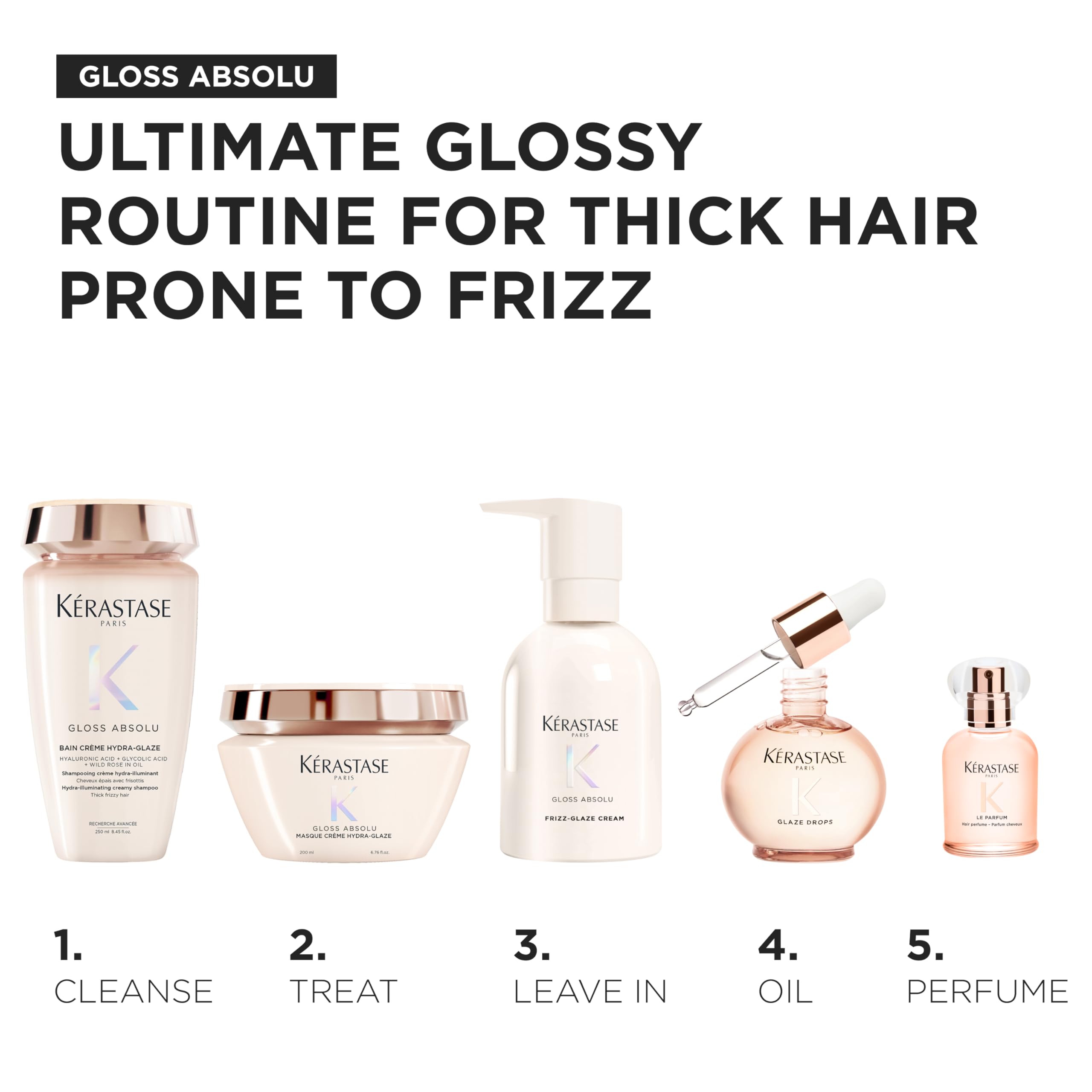 KÉRASTASE 1.01 oz bottle next to everyday items showing true size and scale