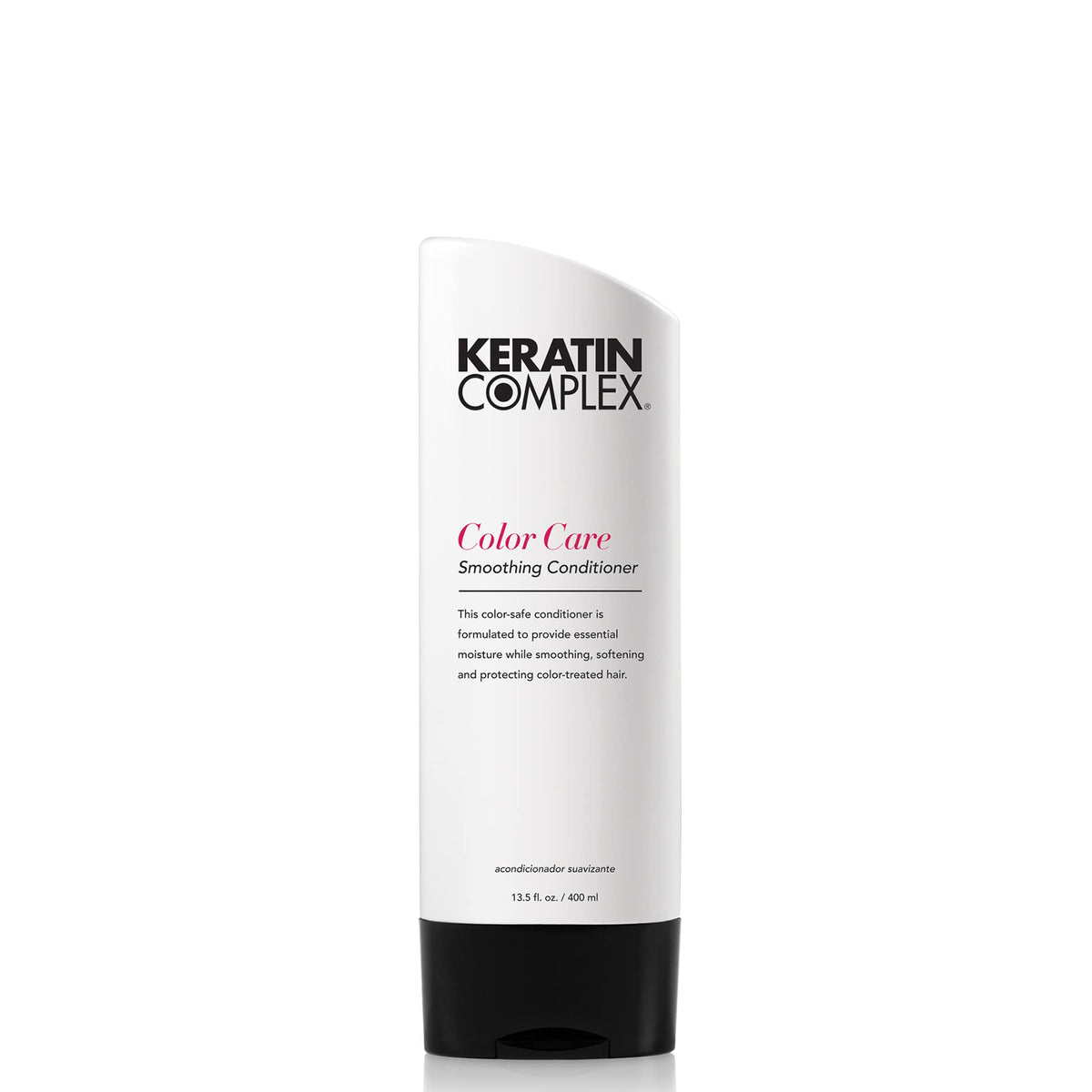 Keratin Complex bottle front view showing color-safe conditioner and benefit of smooth hair