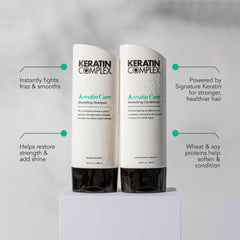 Keratin Complex conditioner creamy pour highlighting detangling effect